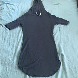Hooded grey shirt